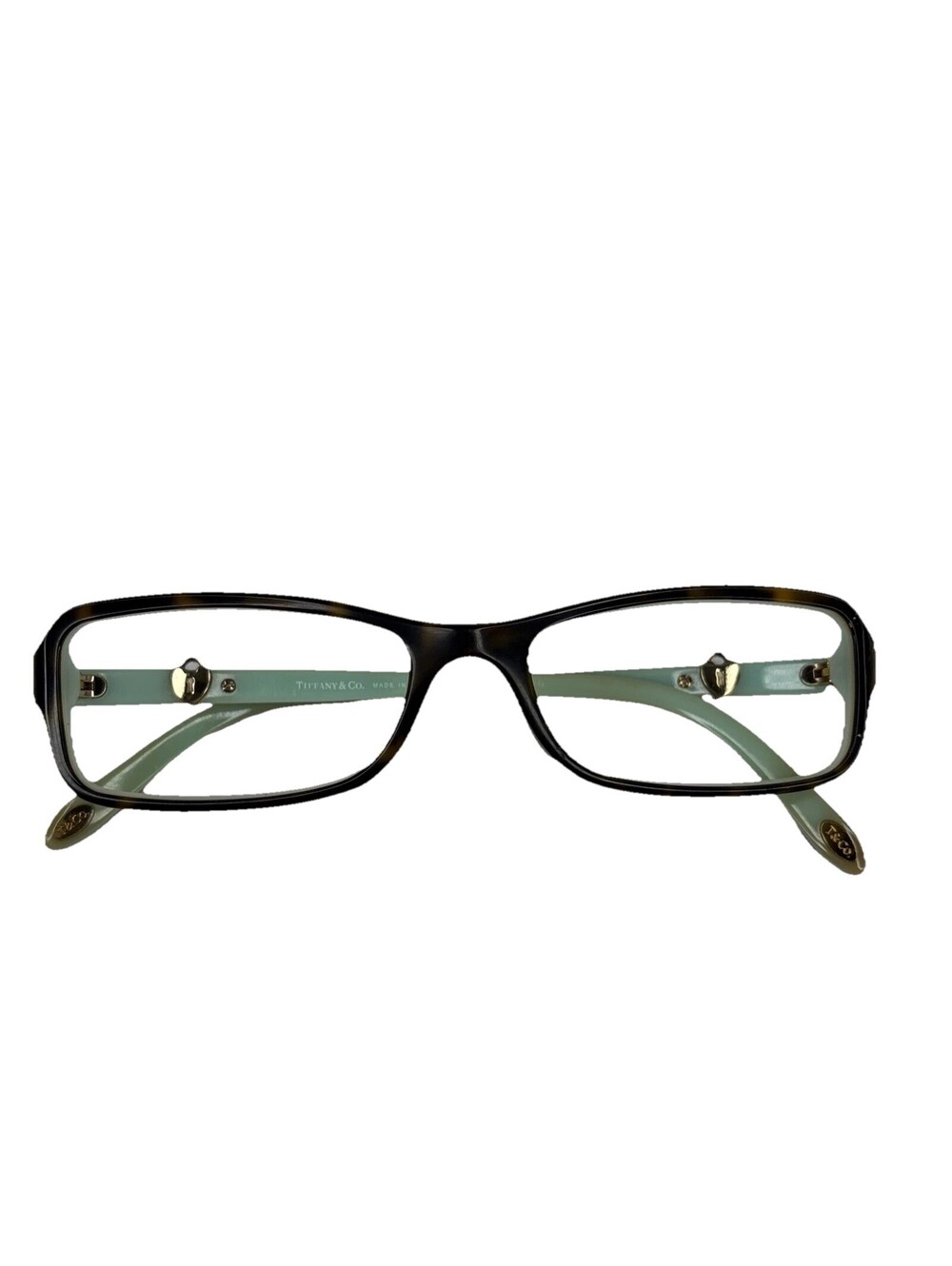 Tiffany & Co TF 2061 8134 Rectangle Havana Blue Eyeglasses Frames 52-16-135